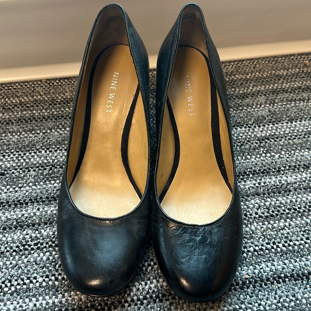 Nine West platform wedge pumps heels